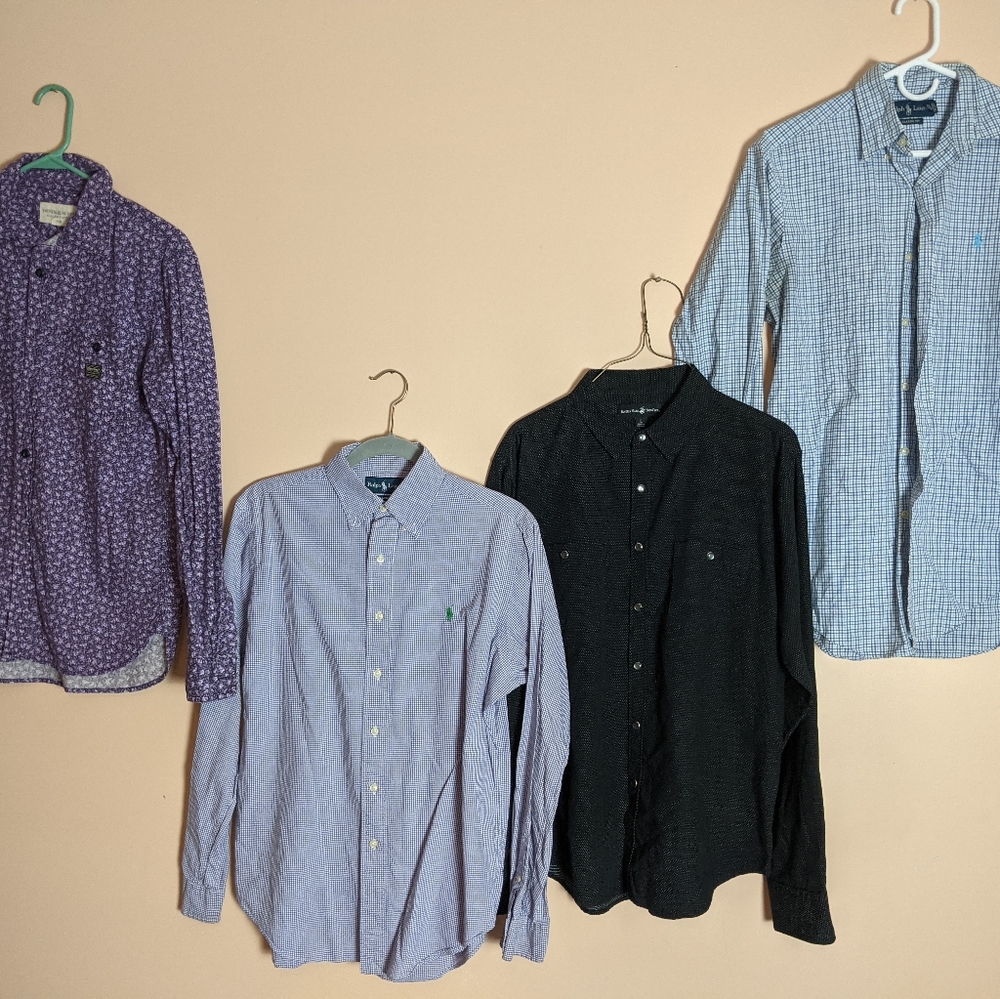 Men's dress shirts clothing lot - Ralph Lauren, Polo